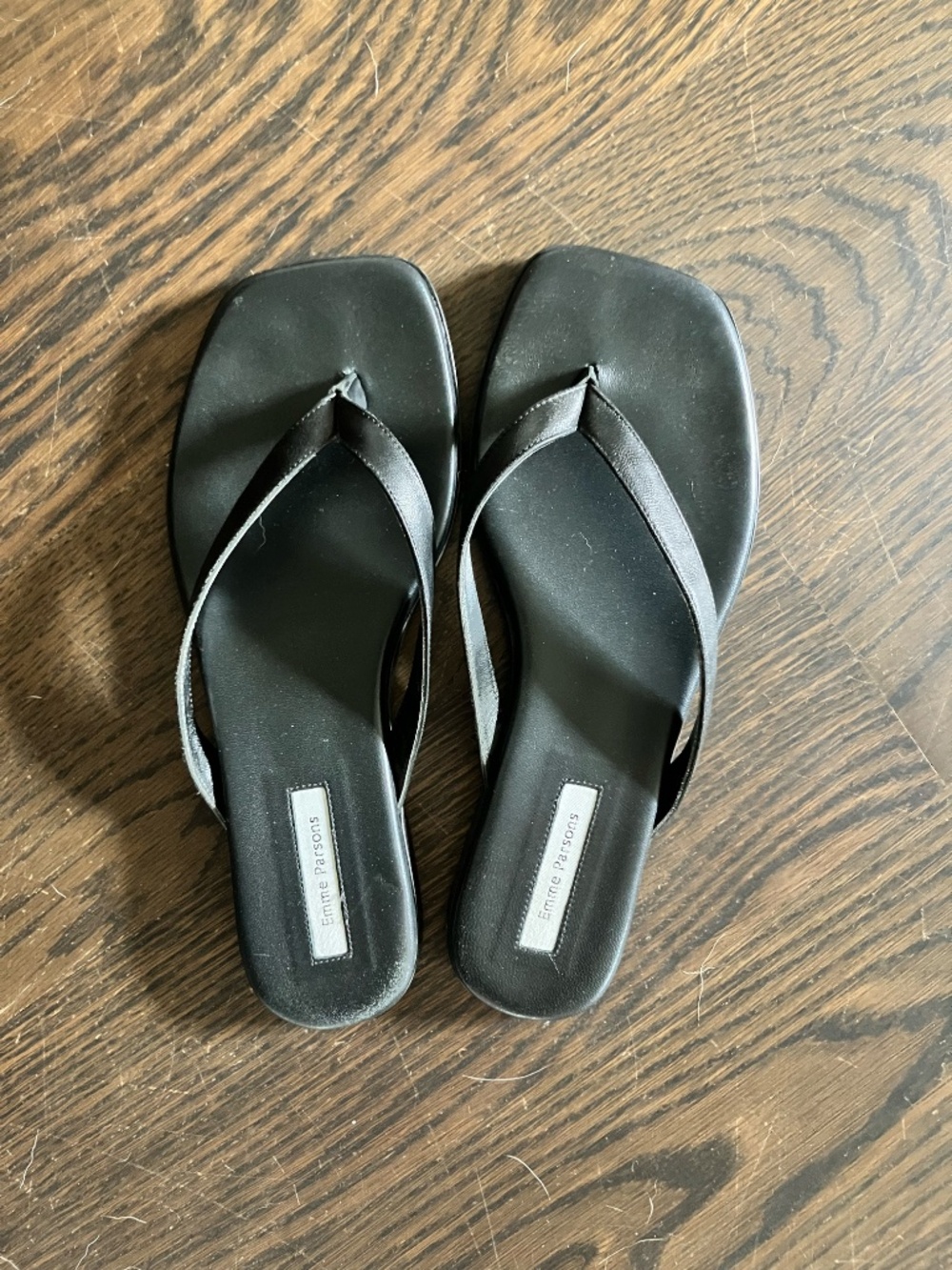 Emme Parsons Meta Sandal, Black Nappa Leather, Size 39 - Picture 5 of 7